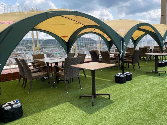 全天候型BBQエリア