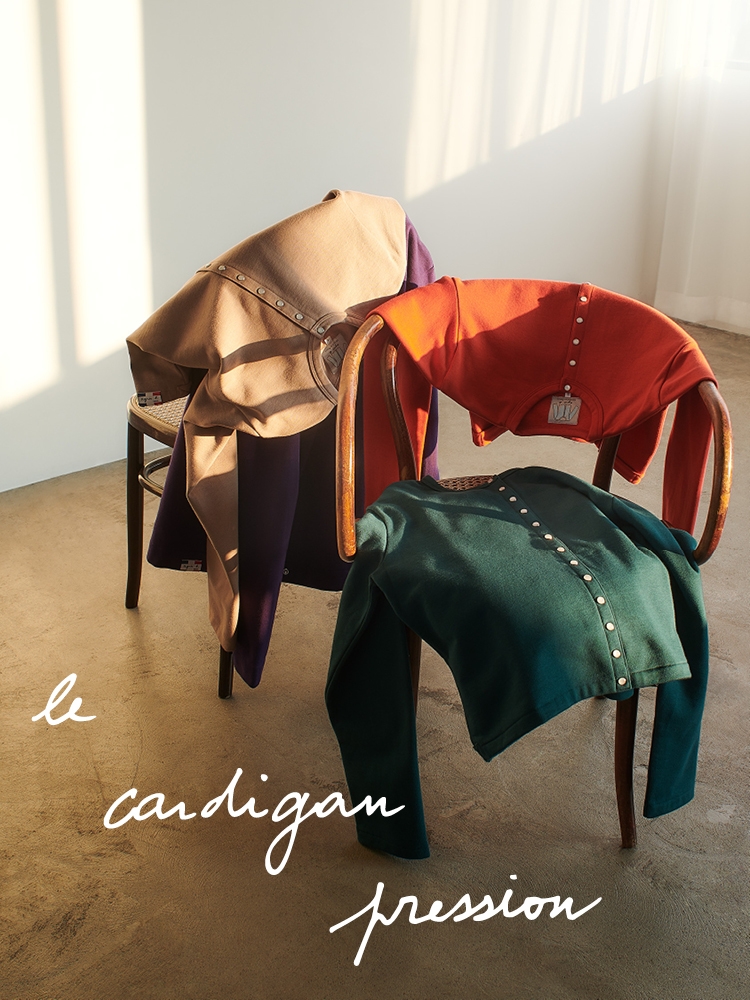 アニエスべー 2022秋 カーディガンプレッション