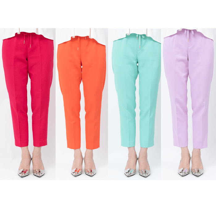 センタープレス カラーパンツ