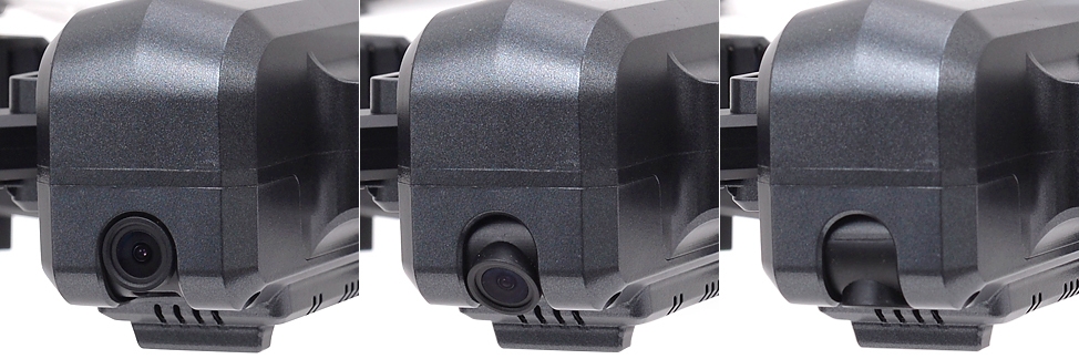 送信機からカメラの角度を最大90度調整可能