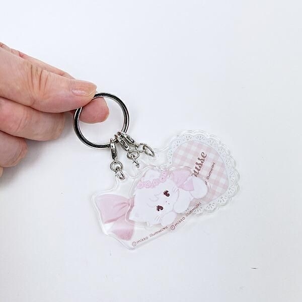 mikkoの3連アクリルキーホルダー