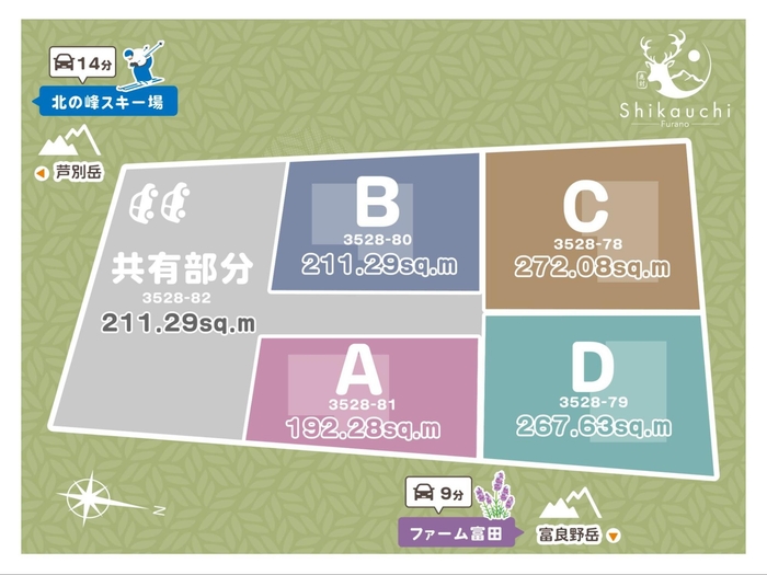 Shikauchi Furano区画図
