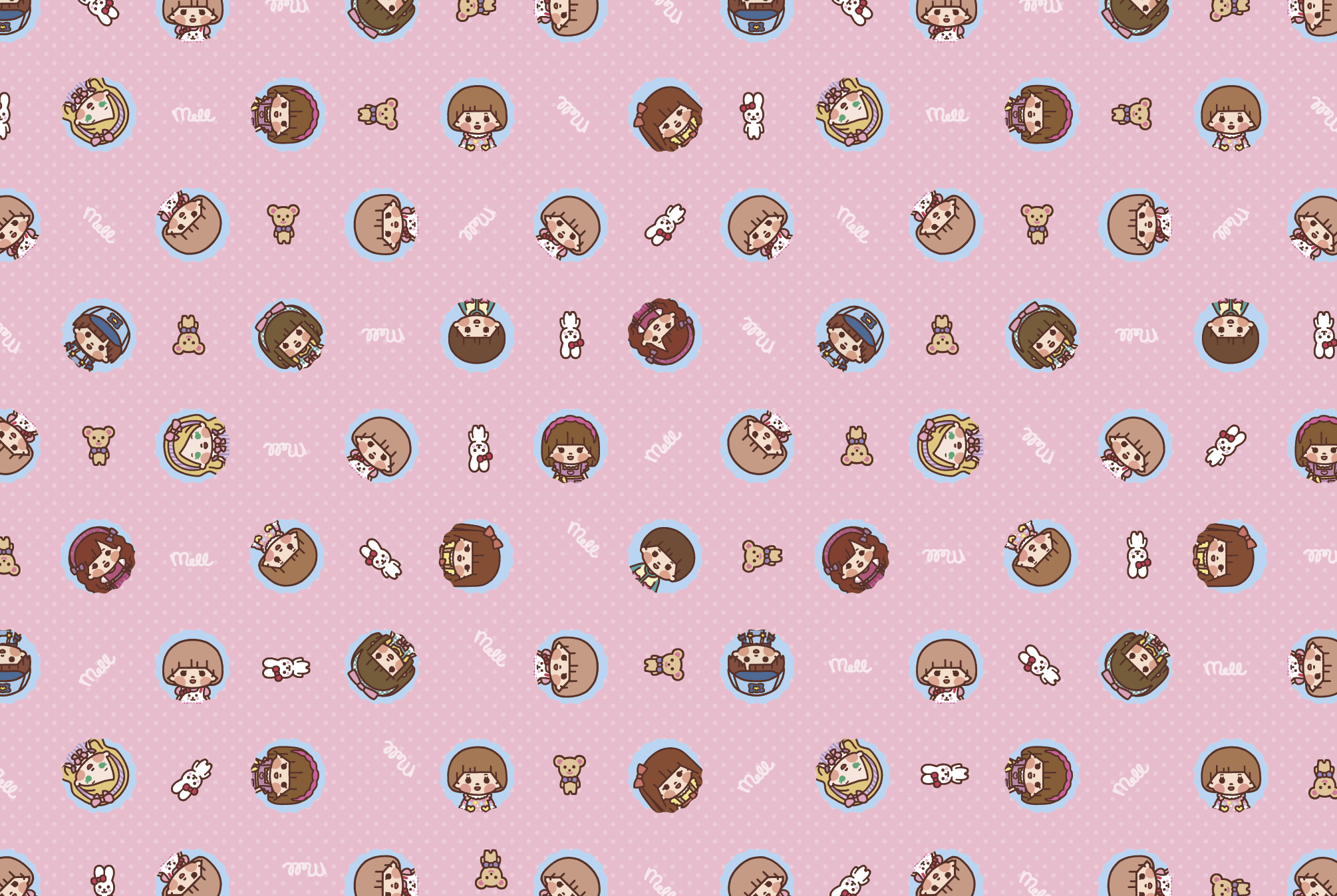 オリジナルラッピングは、ゆるかわメルちゃん柄1種類となります。(有料サービス)