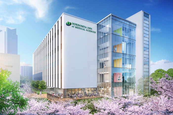 言語聴覚学科（仮称）設置に合わせて建設予定の新棟パース図