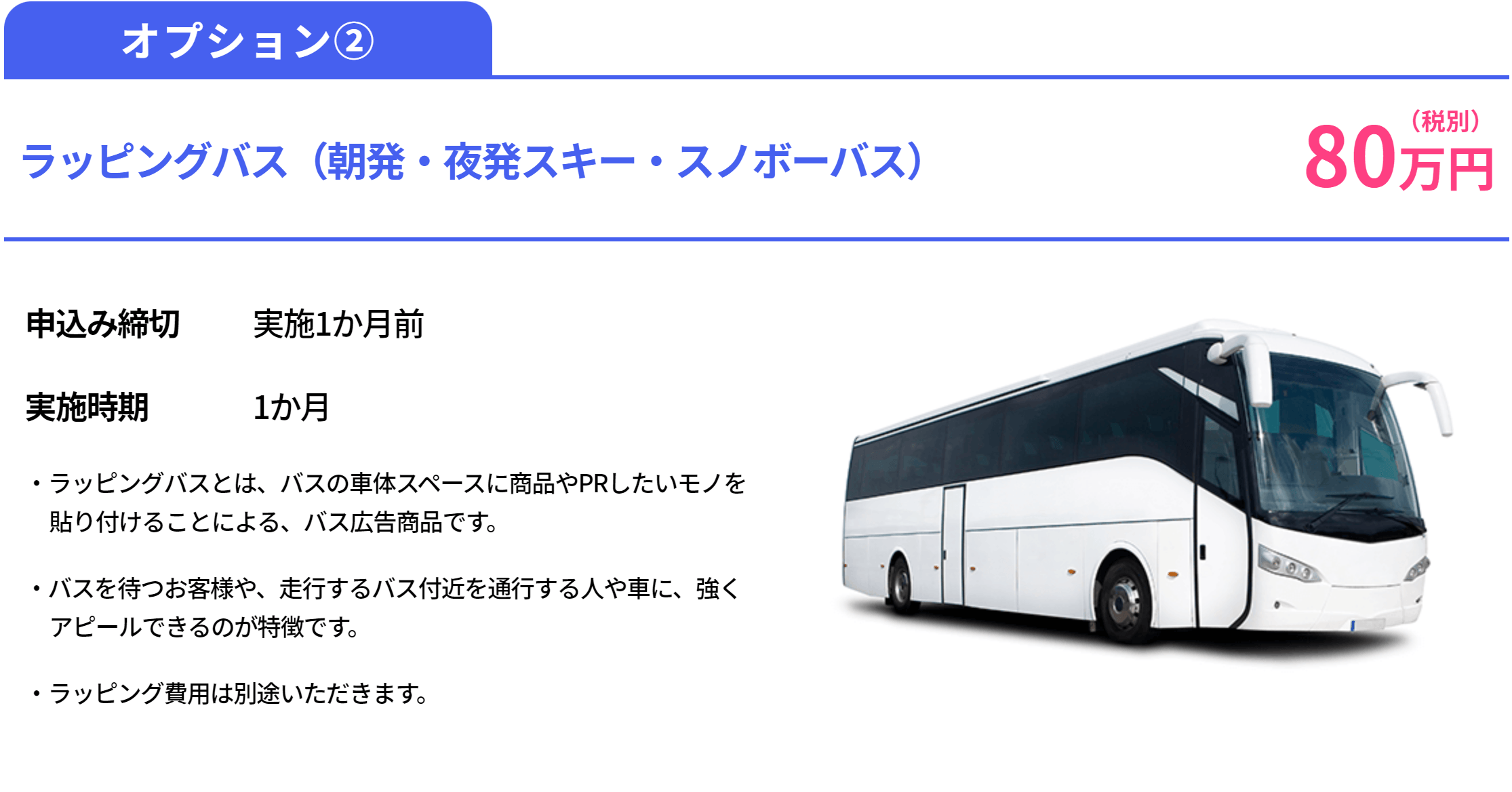 オプション(2):ラッピングバス