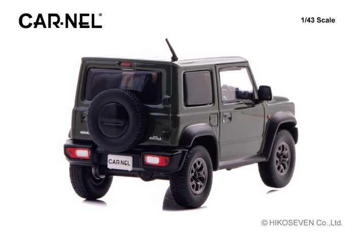 CARNEL 1/43 スズキ ジムニー シエラ JC (JB74W) 2018 Jungle Green:右後