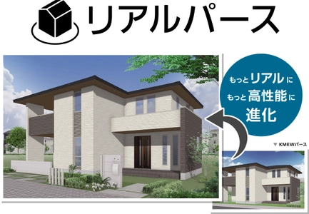 「KMEWパース」をよりリアルに高精細にバージョンアップ　 「リアルパース」リリース