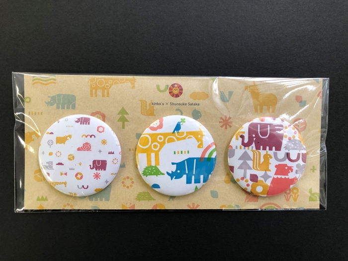 缶バッジセット 660円