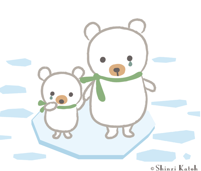 ホッキョクグマの兄弟「そら」と「べあ」_2