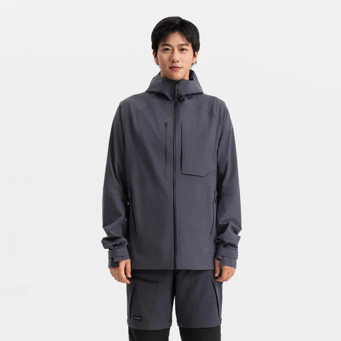 メンズ防水ハイキングジャケット MH900 グレー ¥34,900