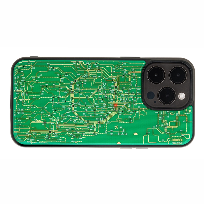 FLASH 東京回路線図 iPhone 15 Pro Maxケース 緑