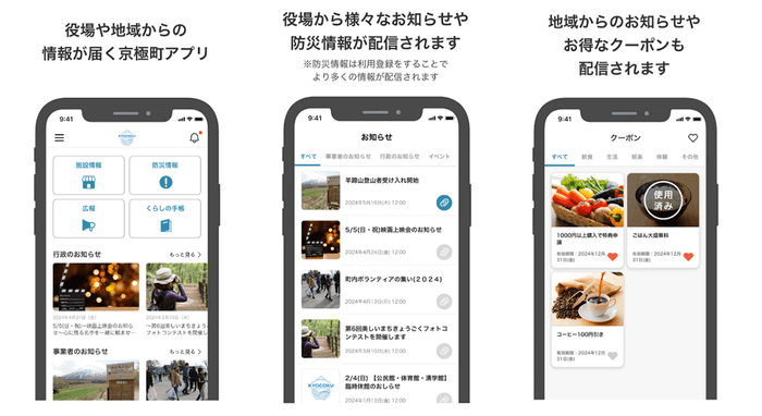 【図1】「京極町公式アプリ」の概要