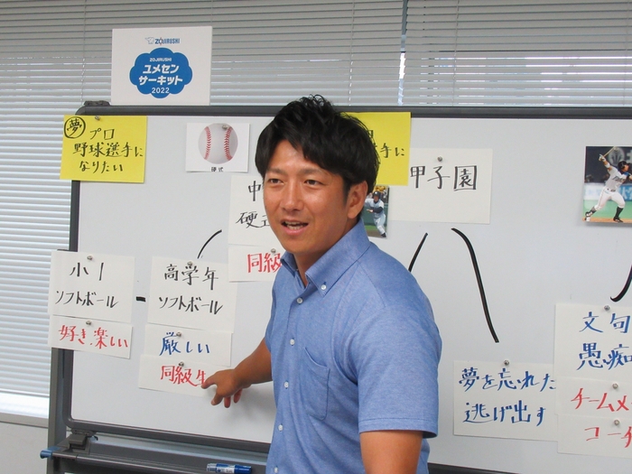 【ユメセン2022開催実績】第5回 徳島県徳島市立方上小学校 今浪 隆博先生(元野球選手)