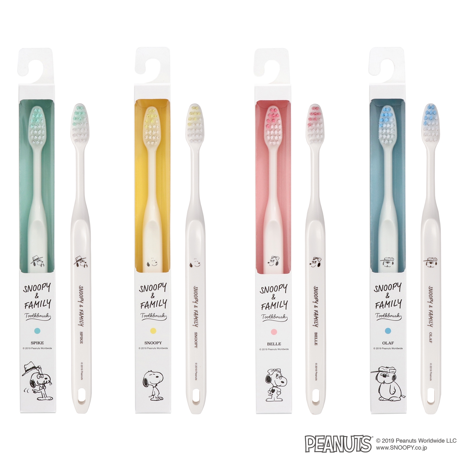 スヌーピー&ファミリー歯ブラシ 単品(全4種)