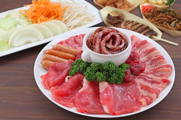 お祭りBBQセット(BEEFコース) ※画像は4人前のイメージです。