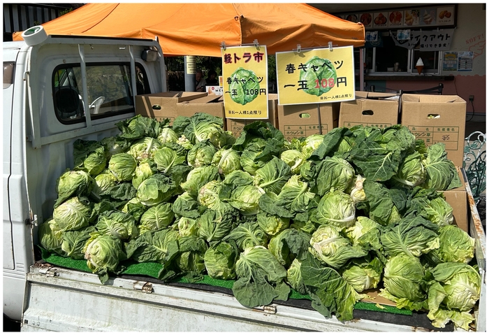 農産物の軽トラ市!