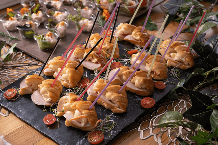 ハムとふわふわ卵のクロワッサンサンド