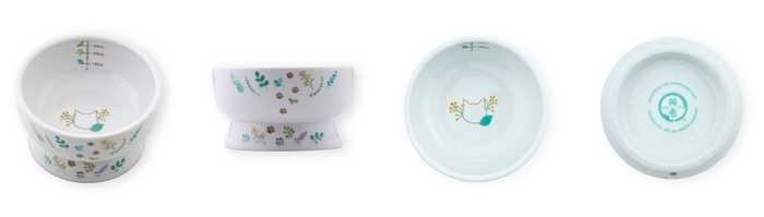 猫用 脚付ウォーターボウル レギュラー BOTANICAL GARDEN