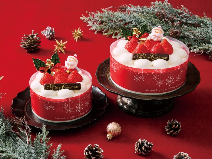 「クリスマスはちみつショート」4号(直径12cm)¥3,900(税込)/5号(直径15cm)¥4,800(税込)