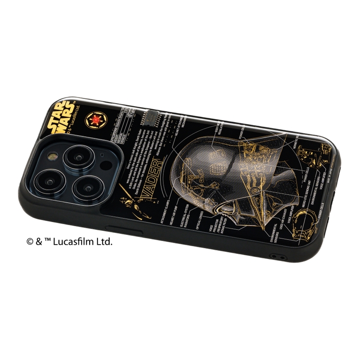FLASH Darth Vader 基板アート iPhone 14Pro ケース ななめ