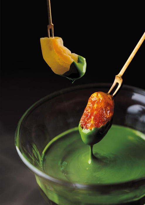 大人気の抹茶ディップフルーツ