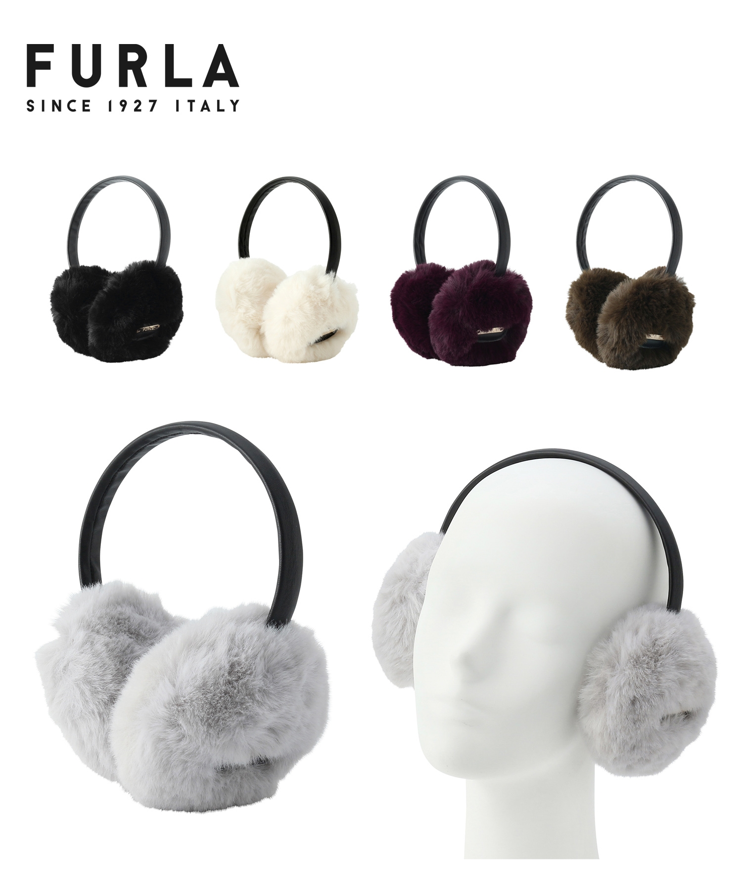 FURLA(フルラ)フェイクファーイヤーマフ