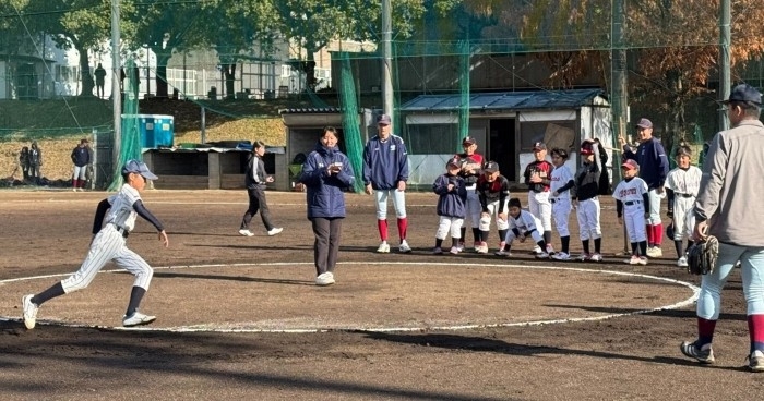 令和6年(2024年)に実施した「野球教室」の様子