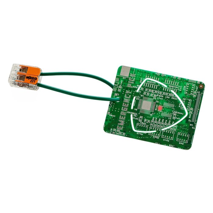 FLASH PCB ver.ピックキーホルダー 緑 裏