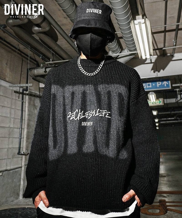 Ephemeral Logo Knit(ブラック)