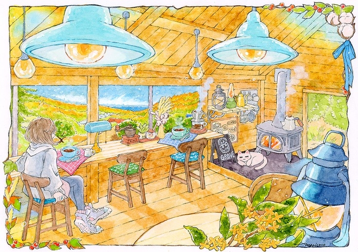 管理棟完成イメージイラスト ©maricoco