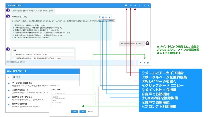 サテライトAI.社内情報AI(ChatGPT対応)機能とは?(2)