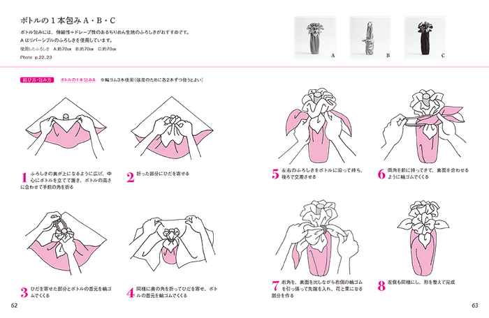 『京都の風呂敷屋さんが教える一生使える！ふろしきの結び方・包み方50』本文サンプル2