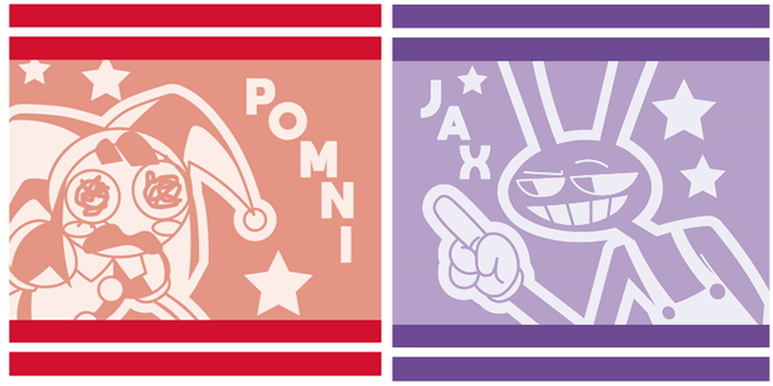 <アメイジングデジタルサーカス ハンドタオル(ポムニ/ジャックス) 商品画像>