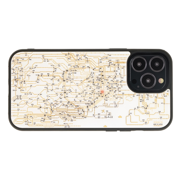 FLASH 東京回路線図 iPhone 13Pro Maxケース 白