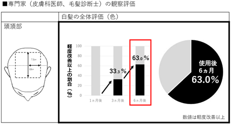 図２．専門家（皮膚科医師、毛髪診断士）の観察評価