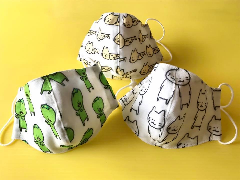 ししゃもねこマスク(メンズ・レディスサイズ) 1,045円(税込)