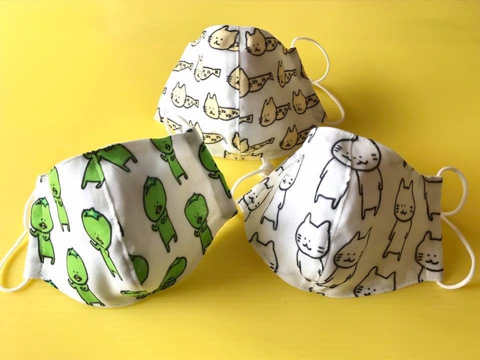 ししゃもねこマスク(メンズ・レディスサイズ) 1,045円(税込)