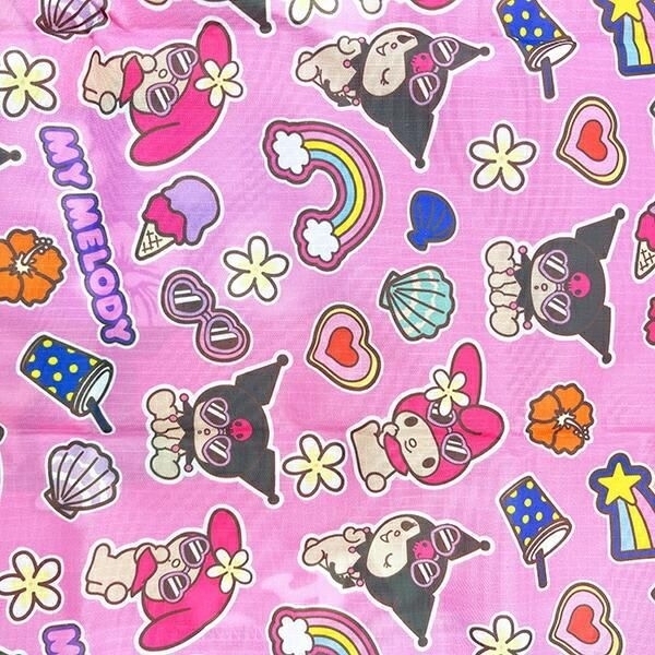 日焼け姿のマイメロディのバッグ