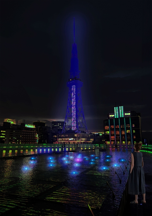 会場内にあるボタンを押すと演出が変わる驚きの仕掛けも!