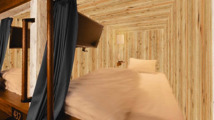 【ヴィヒタカプセル(カプセルルーム)】(北欧パビリオン)