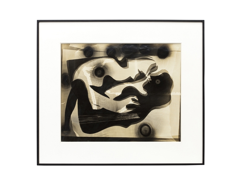 瑛九「愛撫」フォトデッサン 45.7×55.4cm 落札予想価格30~40万円