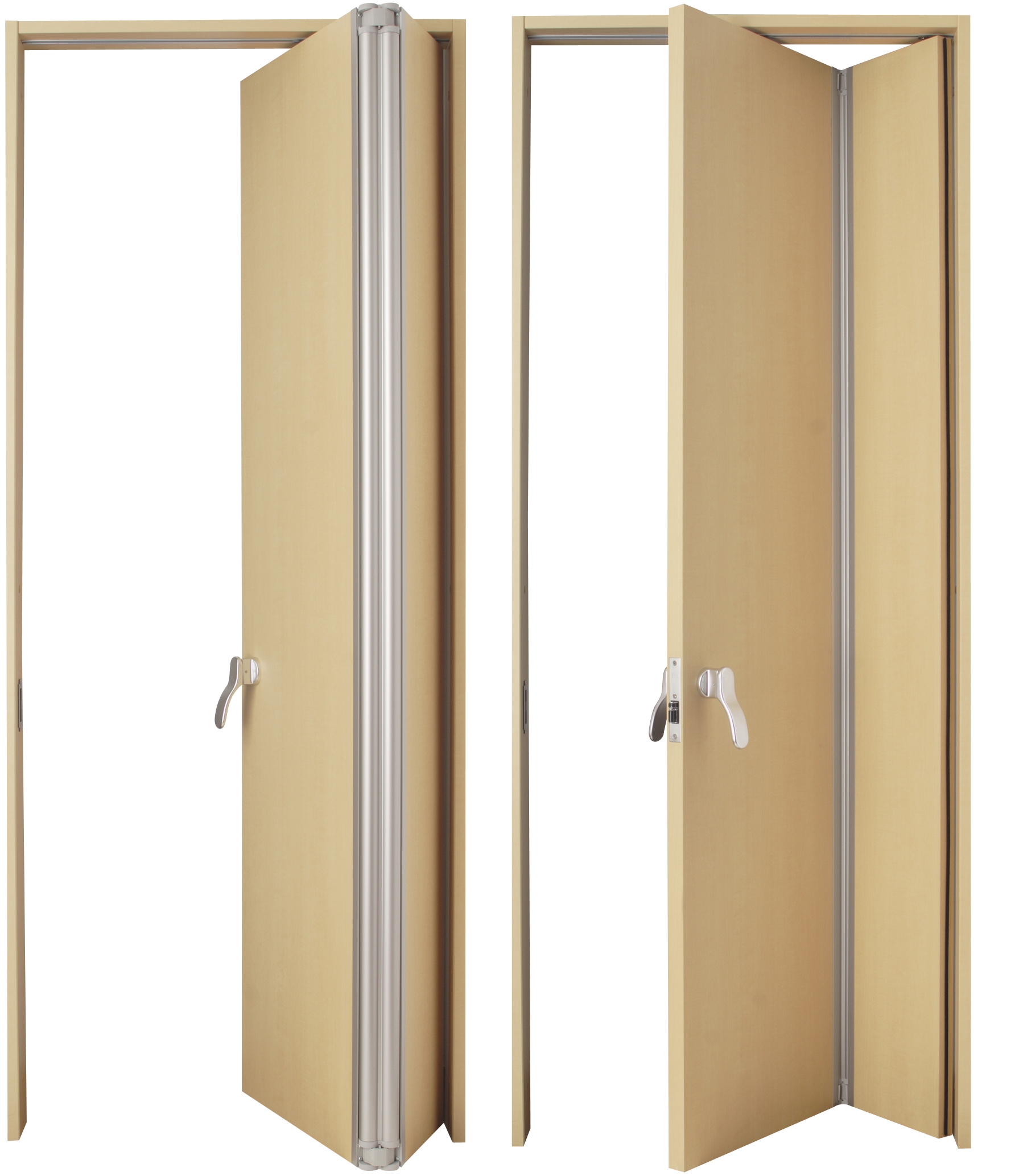 前から後ろからでも押して開けられます