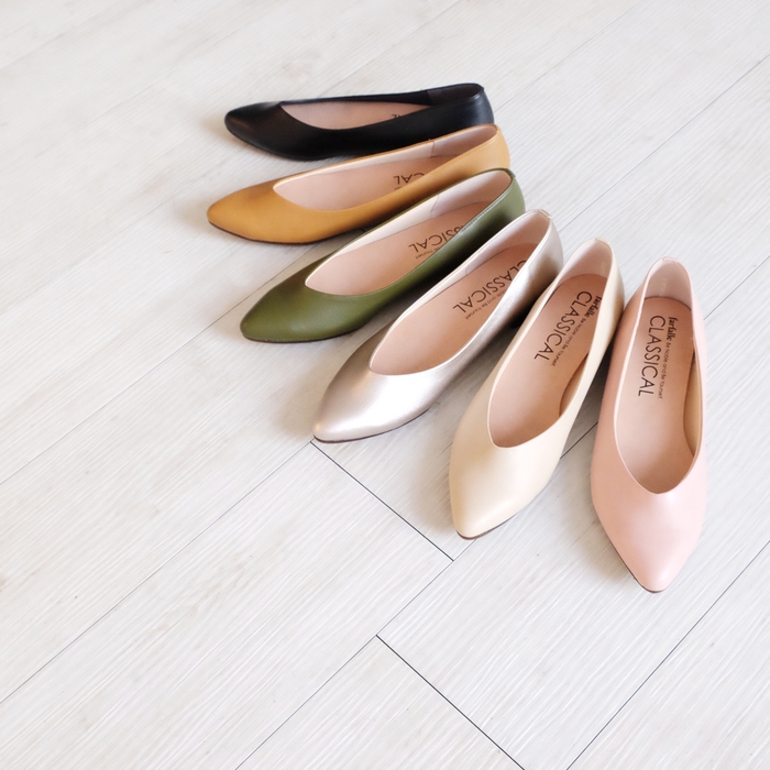 ファルファーレクラシカルフラットmine(フラットマイン)ヒール 1.5センチ、全10色