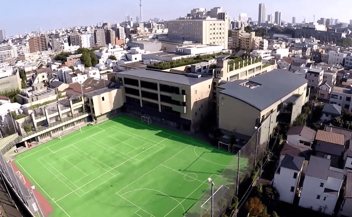 郁文館中学校・郁文館高等学校・郁文館グローバル高校 校舎外観