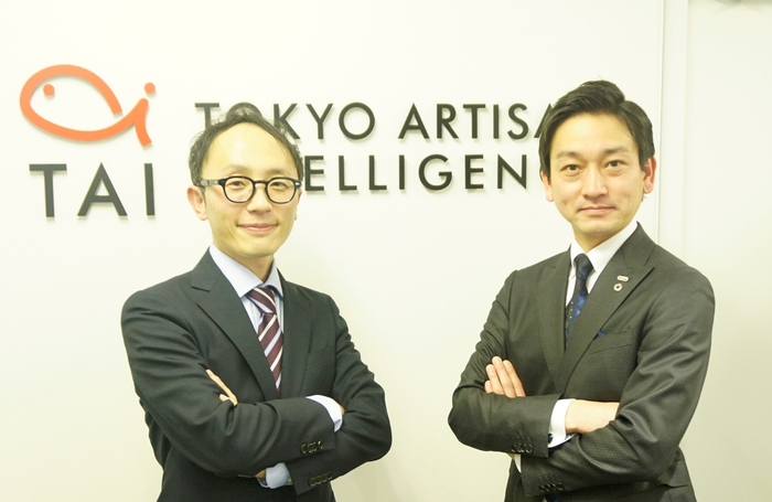 左:Tokyo Artisan Intelligence 株式会社 代表取締役社長 中原啓貴氏 右:株式会社PALTEK 代表取締役社長 福田光治氏