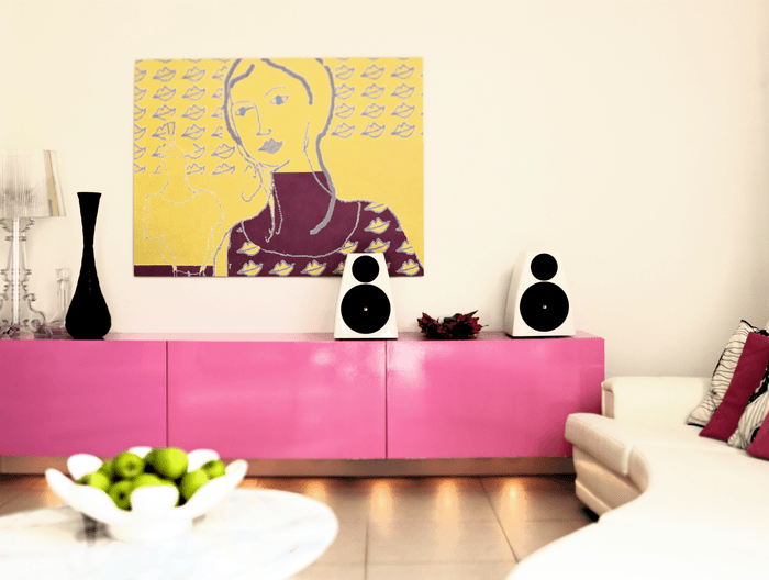 家具の上への設置例