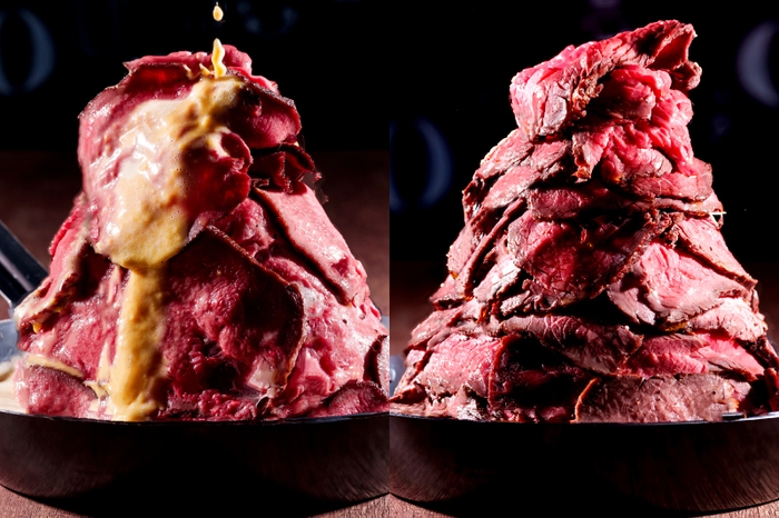 デカ盛り!牛タン丼&ローストビーフ丼