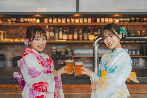 ビールの街ヨコハマで楽しむ　もらえる浴衣付きディナープラン 「5つのレストランから選べる！浴衣BEER 2024」 7/2(火)～9/27(金)開催
