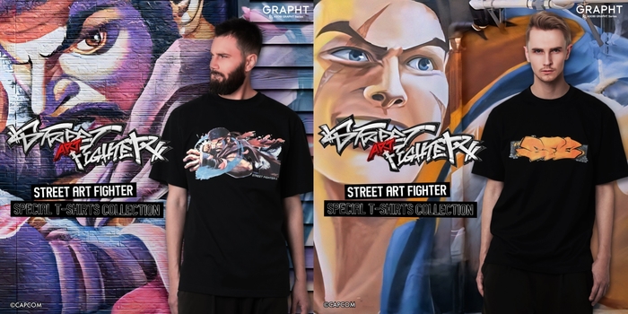STREET ART FIGHTER SPECIAL T-SHIRTS COLLECTION(左:リュウ/右:ルーク)