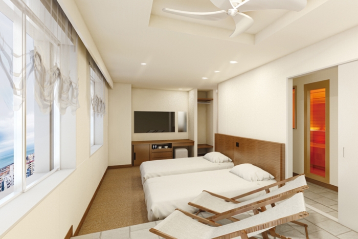 客室サウナ付きハリウッドツイン/イメージ